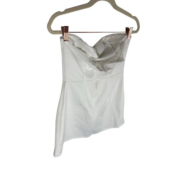 Amanda Uprichard Strapless Bethany Romper Dress Party Statement Hoco Bridal S - Picture 7 of 10